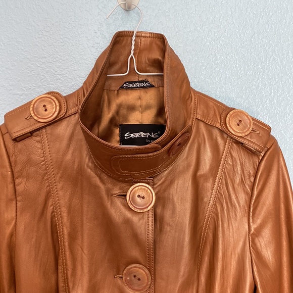 Womens leather Sereng jacket. - Picture 5 of 13